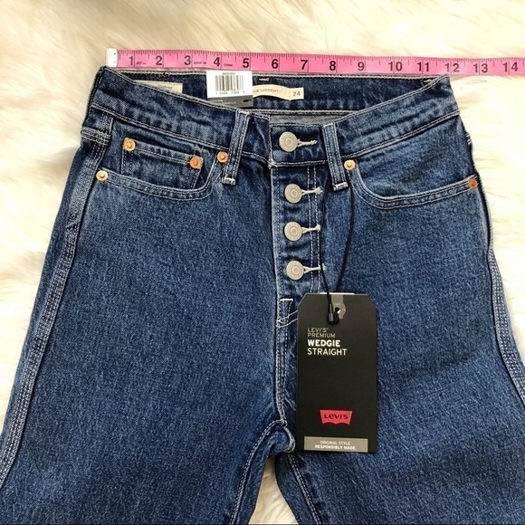 New Levi’s Premium Wedgie Straight High Rise Jeans - Picture 10 of 13